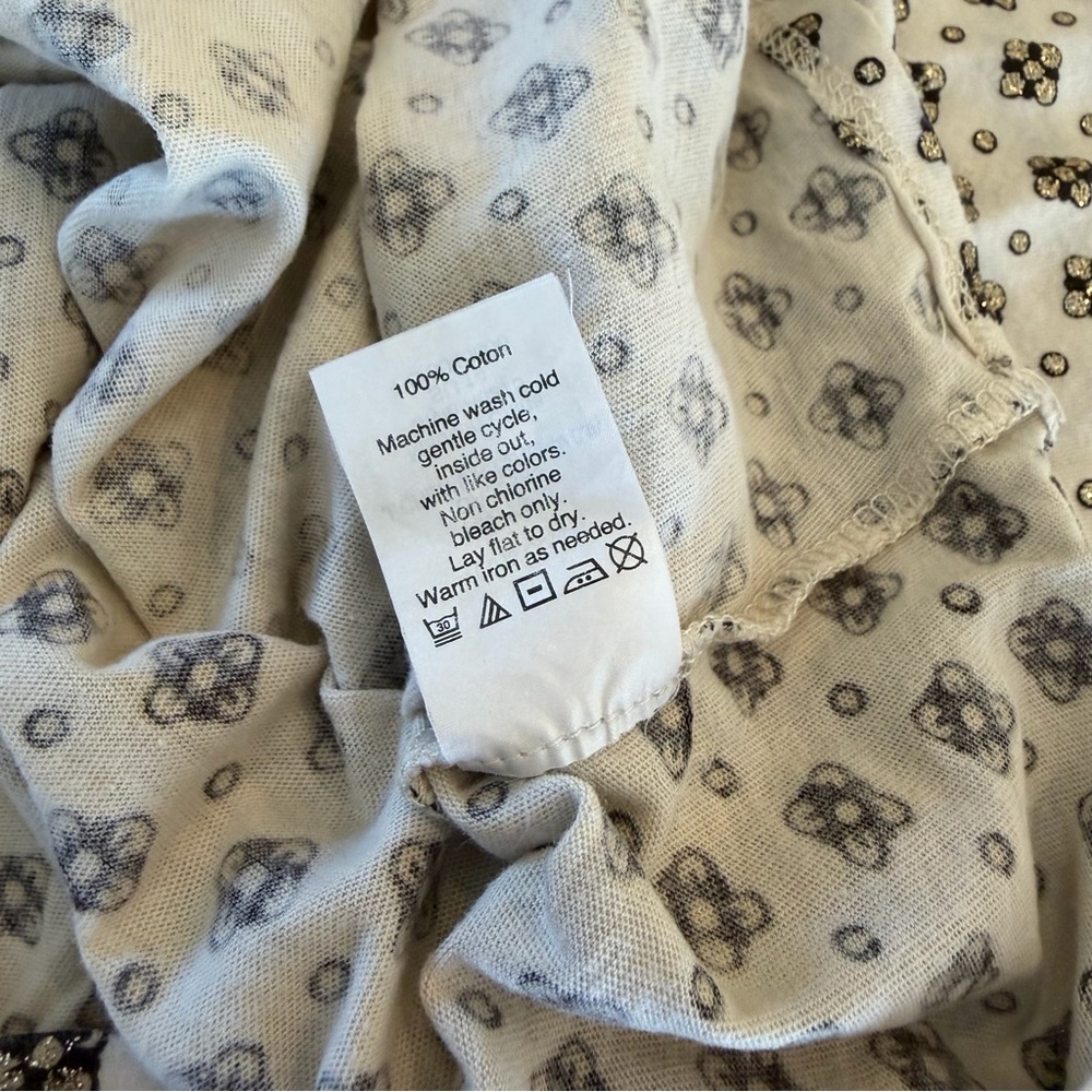 Crewcuts lot of 2 T-Shirts white with Flamingo and tan geometric girls 12 - Picture 10 of 12